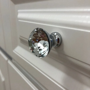 Modern Kristal Çekmece Dolap Topuzu Elmas Cam Kapı Kolu 30mm Şifonyer Yatak Odası Ev Barı için - Product Image 3