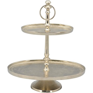 แท่นวางเค้กโลหะสีทองหรูหราพร้อมดีไซน์ทันสมัยคุณภาพสูงและทนทานสำหรับงานแต่งงานและงานจัดแสดงขนมหวาน - Product Image 4