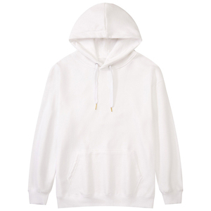 เสื้อฮู้ด400 GSM สำหรับผู้ชายและผู้หญิงผ้าคอตตอน100% สีพื้นแขนปกติทรงหลวมไซส์ใหญ่พิเศษสำหรับผู้ชายในฤดูหนาว - Product Image 2