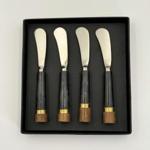 Nouvel ensemble de 4 couteaux à beurre, idées de produits de R B Overseas, avec manche en résine, ensemble de couverts en acier poli et inoxydable - Product Image 6