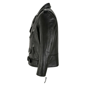 Venta al por mayor de carreras de cuero genuino de los hombres chaqueta de moto transpirable de invierno de protección al aire libre chaqueta deportiva - Product Image 3