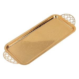 Plateau de service en métal artisanal Art Déco, motif floral, pour la maison, l'hôtel, le restaurant, cadeau, export disponible, directement de l'usine - Product Image 1