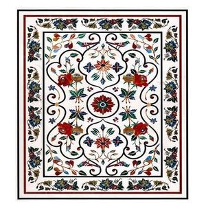 Revêtement de sol de temple Mandap en marbre de pierre naturelle, style traditionnel élégant |   Fournisseur de dalles de marbre en Inde, exportations de qualité supérieure - Product Image 3