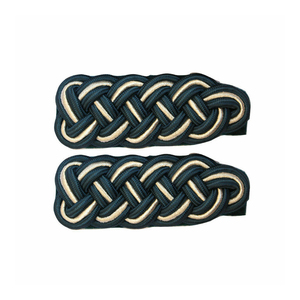 OEM Service High Quality WW2 German Shoulder Pads 2024 Epaulettes Gold Mylar <b>Black</b> Backing Badges - Product Image 3