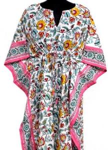 Vente chaude de caftan imprimé en polyester peut être fabriqué avec des impressions personnalisées fabriquées en Inde Mumbai fournisseur - Product Image 4