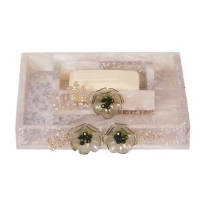 Design attentif Cracking Design Résine Accessoires de salle de bain Vente à chaud Porte-brosse à dents durable Porte-savon et gobelet à vendre - Product Image 6