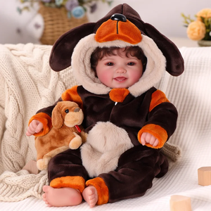 Muñeca <span class=keywords><strong>Reborn</strong></span> Bebé Mia Sonriente <span class=keywords><strong>de</strong></span> Babeside, 17 Pulgadas, Recién Nacido, Unisex, Cabeza <span class=keywords><strong>de</strong></span> Vinilo, <span class=keywords><strong>Cuerpo</strong></span> <span class=keywords><strong>de</strong></span> <span class=keywords><strong>Tela</strong></span> Suave - Product Image 1