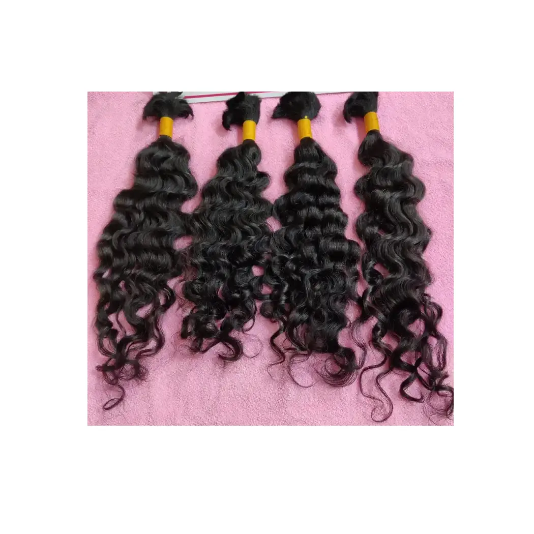 Buy South Indian Virgin Human Bulk Hair Extension Raw Indian Remy Natural Human Hairs Manufactures Supplier