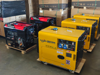 Groupes électrogènes diesel silencieux 5KW 8KW 10KW 12KW 15KW 20KW CE RoHS 50/60Hz, groupe électrogène de secours sans batterie