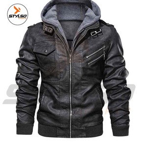 High Quality Leather <b>Jacket</b> For <b>Men's</b> Fashion <b>Men</b> Genuine Leather <b>Jackets</b> for wholesale price - Product Image 6