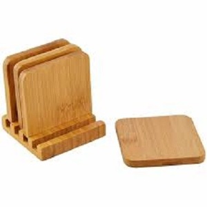 Cerveza Bebida de madera y venta al por mayor Fábrica personalizada Posavasos de madera de acacia Posavasos de madera de nogal Posavasos de haya para taza de té y café - Product Image 5