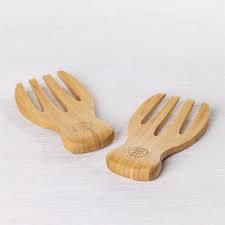 Juego de Servir Ensaladas de Madera de Mango con Diseño Atractivo, Producto Sólido, Servidores de Ensalada para el Hogar, Más Vendidos, 100% Madera de Acacia - Product Image 2