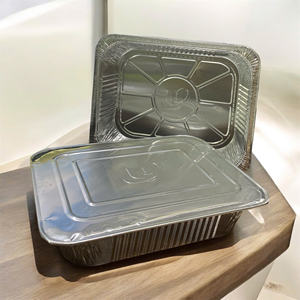 Vente en gros durable demi-taille 3500ml boîtes d'emballage alimentaires à emporter jetables avec plateaux en aluminium - Product Image 2
