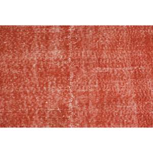 Alfombra de lana turca Vintage moderna de 28x38 pies, diseño de retazos naranja en negrita, técnica de tejido plano para decoraciones de sala de estar, látex - Product Image 5