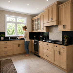 Fournisseur en gros d'armoires de cuisine RTA, ensembles d'armoires de cuisine modernes style Shaker, stock en entrepôt aux États-Unis pour les projets de rénovation de maisons - Product Image 1