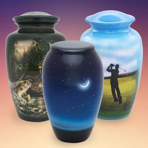 Urna de cremación para cenizas, suministros funerarios de cremación de metal, tamaño y forma personalizada - Product Image 3