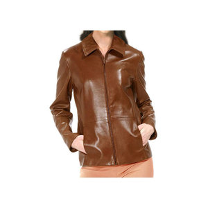 เสื้อแจ็กเก็ตหนังแกะสำหรับผู้หญิง,เสื้อแจ็กเก็ตหนังแกะกันลมคุณภาพสูงปี2022 - Product Image 4