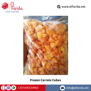 Haute nutritif délicieux IQF carottes congelées Cubes OGM légumes égyptiens cultivés en serre prix de marché de gros - Product Image 4