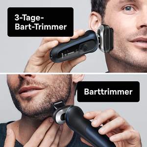 Kit de rasoir électrique rechargeable pour homme, tondeuse à barbe, étanche IPX7 avec base autonettoyante, tondeuse multifonctionnelle pour rasage humide - Product Image 3