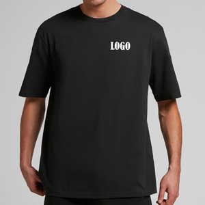 Camiseta pesada de gran tamaño de algodón 100% de alta calidad, camiseta pesada con estampado personalizado, camiseta lisa en blanco para hombre para Unisex - Product Image 4