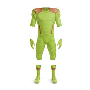 Vente en gros d'usine, uniforme de football américain pour hommes en polyester, respirant, séchage rapide, tailles plus grandes, ensembles personnalisables, couleur et logo - Product Image 1