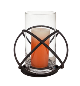 Bougie votive en verre et en fer faite à la main, design avantageux, forme ronde, bougie votive à bon prix en Inde - Product Image 5