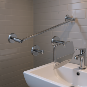 Juego de Baño de 3 Piezas con Accesorios con Acabado Cromado para su Baño Moderno - Product Image 3