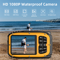 Kamera Tahan Air HD 1080P Foto 48MP IP68 Tahan Air 5M Layar IPS 2.4 Inci Fokus Otomatis Zoom Digital 4X untuk Berenang Menyelam