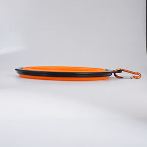 Yeni özel açık silikon katlanabilir hayvan mama kabı 2-in-1 katlanabilir kedi maması su kasesi besleme katlanır köpek su kasesi - Product Image 2