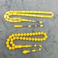 Tasbih Islami Resin elegan, manik-manik buatan tangan Misbaha Subha untuk Pria & Wanita