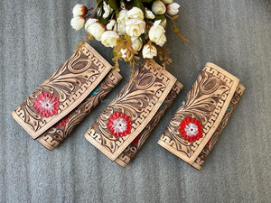 กระเป๋าคลัทช์แกะสลักมือดีไซน์ตะวันตกเคสโทรศัพท์หนังใช้ได้หลากหลายสไตล์สำหรับผู้หญิงมาใหม่สำหรับใช้ในชีวิตประจำวัน - Product Image 4