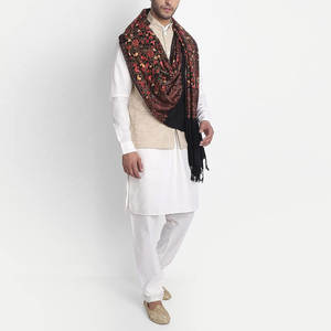 Top Seller Men's <b>Wool</b> Shawl Soft <b>Fabric</b> Customizable by Factory at Low MOQ for Casual Winter Wear - Product Image 4