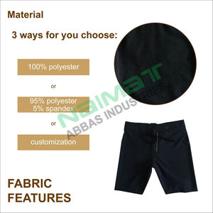 Pantalones cortos informales sueltos de lona 100% algodón/100% poliéster para hombre al por mayor, ecológicos, 425G, Color pesado personalizado - Product Image 3