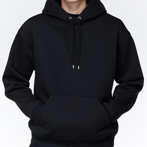 Fabricant sous contrat – Sweat à capuche vierge en mélange polycoton avec doublure polaire et bordures larges côtelées – Broderie personnalisée – Usine de confection - Product Image 1
