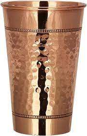 Verres de récipient à boire en cuivre massif de haute qualité en surface martelée en cuivre pur fabriqué en Inde - Product Image 6