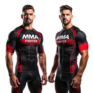 Personalizado MMA jiu jitsu brasileño entrenamiento compresión Rash Guard sublimado manga larga ajuste Jiu Jitsu Kimono de Jiu Jitsu - Product Image 1