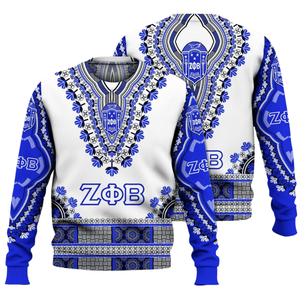 Sweat-shirt à col rond Zeta Phi Beta pour femmes, lettres grecques de la sororité, bleu, 1920, brodé - Product Image 3