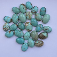 16mm 20mm Naturel Bleu Vert Turquoise Lisse Ovale Cabochon Pierres Lâches Bijoux Natifs AAA Qualité En Vrac En Gros Pendentif Anneau