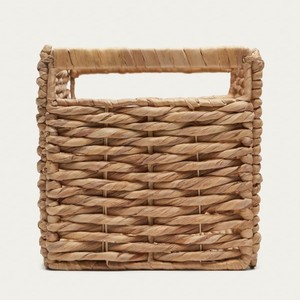 Sustainable Natural Water Hyacinth <b>Storage</b> <b>Basket</b> With Handles Eco Friendly Durable Woven <b>Basket</b> For Home Decor Bulk Purchasing - Product Image 5