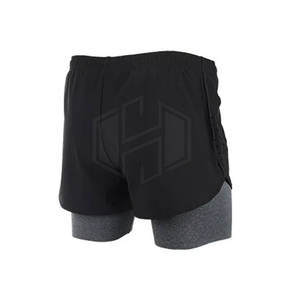 Pantalones cortos de entrenamiento de algodón sólido de calle alta para hombre de etiqueta privada MOQ bajo ecológico transpirable último diseño gran oferta - Product Image 2