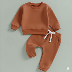 ชุดเสื้อผ้าเด็ก ชุดลำลองผ้าฝ้ายนุ่ม สำหรับเด็กชายและเด็กหญิง - Product Image 3