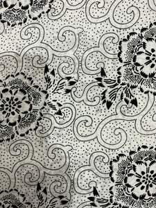 Organic Cotton Lightweight Nonwoven Block Printed Fabric Handmade India Customizable White Running Dress Curtains Shirts Bags - Product Image 2