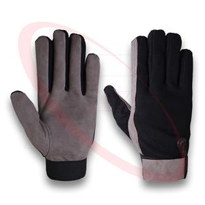 Guantes de trabajo manual para hombres de alta calidad Guantes de cuero sintético de Pakistán mecánico para uso diario - Product Image 1