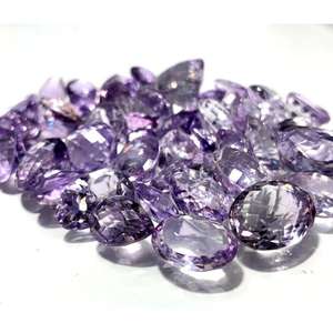 Lote de Piedras Preciosas de Amatista Rosa Facetadas, Mezcla de Formas, Cabujones Sueltos, Suministro de Amatista Rosa de Diferentes Tamaños para la Elaboración de Joyería de Lujo - Product Image 6