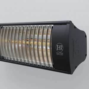 ELCON EIR-3000 เครื่องทำความร้อนอินฟราเรดคลื่นยาว 3000W IP65 กันน้ำ อะลูมิเนียมเคลือบสีดำ ครอบคลุมพื้นที่ 16 ม. ประหยัดพลังงาน แบบตั้งพื้น - Product Image 3