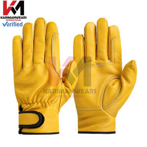 Gants de travail en cuir de vachette de qualité supérieure Gants de sécurité résistants à l'usure pour travailleurs Soudage Jardinage Construction Moto - Product Image 5