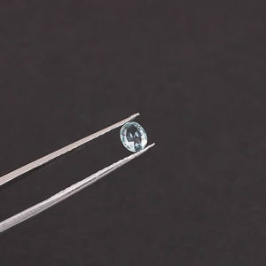 Natural Brazilian <b>Aquamarine</b> 5x4mm Oval Cut 0.25 Cts Loose Gemstone For Making Jewelry - Product Image 2
