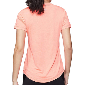 เสื้อยืดคอกลมสีทึบสำหรับผู้หญิงเสื้อแขนสั้นปรับแต่งโลโก้ได้ตามต้องการสินค้าใหม่คุณภาพสูง2024