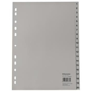 Soennecken DIN A4 1-20 Polypropylene Grey Desktop & <b>Drawer</b> Organizer - Product Image 1