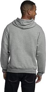 Sweat-shirt d'hiver surdimensionné à col à capuche en coton 100% délavé à l'acide, coupe ajustée, streetwear pour homme, sur mesure, avec motif uni - Product Image 4